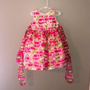Toddler floral party/ wedding dress